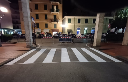 Compiuti a Recco interventi di manutenzione ordinaria della segnaletica orizzontale