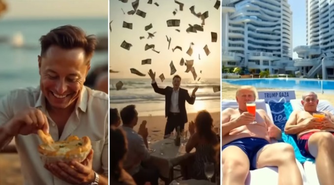 Il video di Trump a Gaza era una parodia. L’autore: “Era una satira sulla sua megalomania”