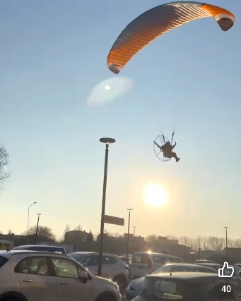 Parapendio schiantato, il velivolo di passaggio su Ostiglia e limitrofi a pochi metri di altezza