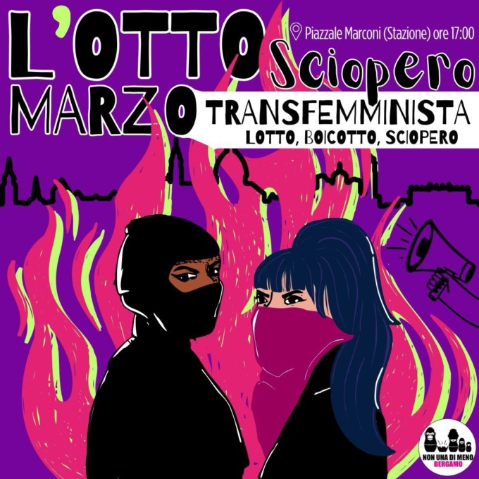 Otto marzo con volto coperto e divieto di parola agli uomini etero: la Rete contro la violenza di genere non ci sta