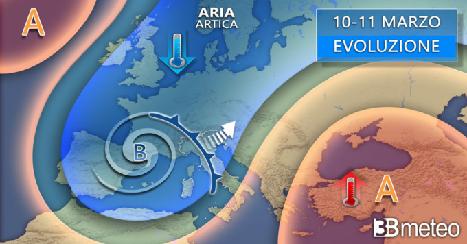 Primavera ancora lontana, prossima settimana torna tempo instabile e aria fredda