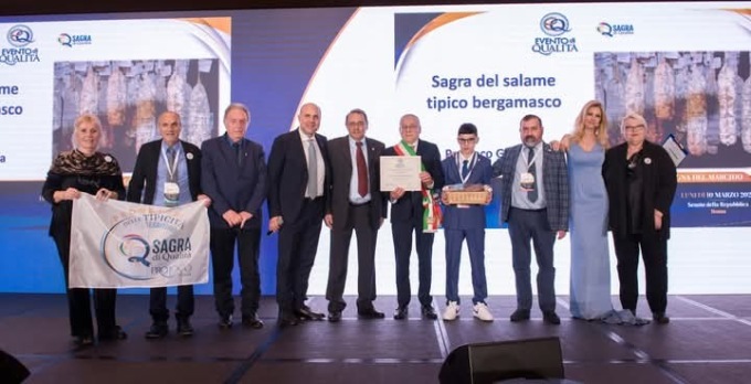 “Sagra del salame tipico bergamasco”, tutti a Roma per ritirare l’attestato dell’Unpli