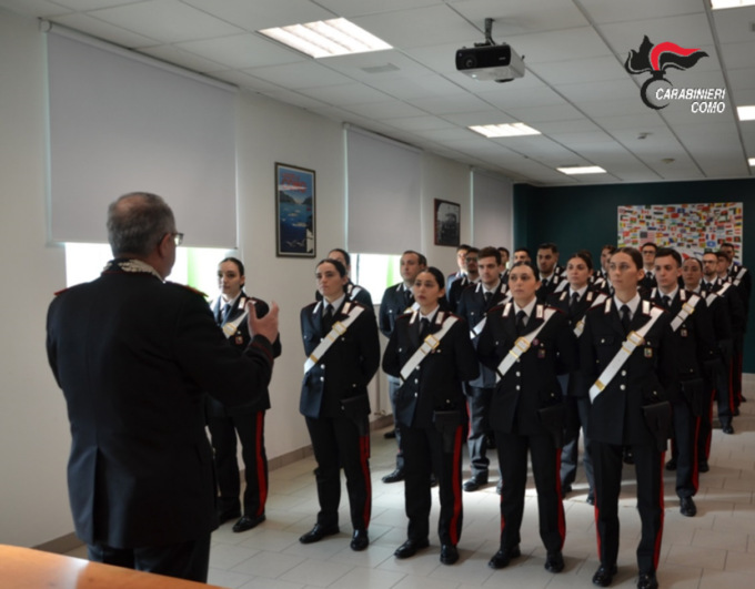 Ventotto giovani Carabinieri sono entrati in servizio in provincia