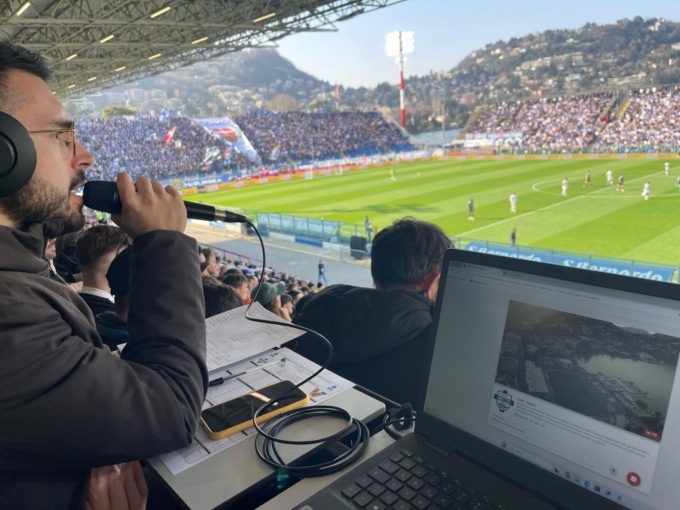 Allo stadio con il Como 1907 una telecronaca speciale per chi ha disabilità visive
