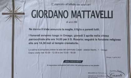 L'Ac Monza e Ornago piangono Giordano Mattavelli