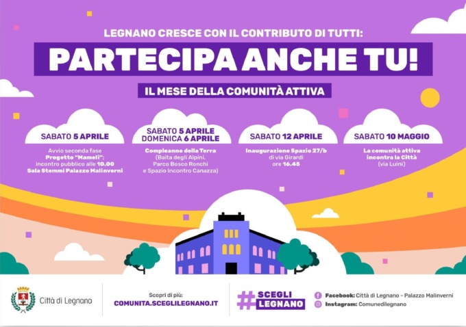 “Partecipa anche tu”, è il Mese della comunità attiva