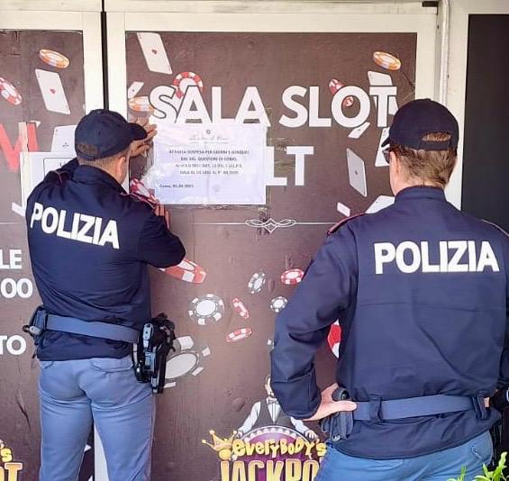 Sala Vlt gestita da un’addetta delle pulizie, licenza sospesa