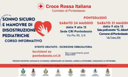 Corso di disostruzione pediatrica e sonno sicuro alla CRI