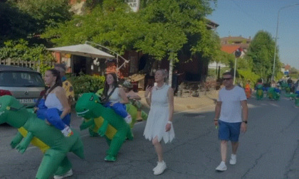 I dinosauri "invadono" Cuorgnè per la festa di San Luigi