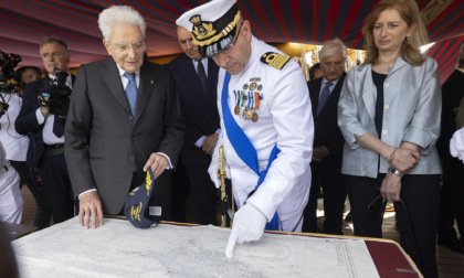 Mattarella sull'Amerigo Vespucci per la festa della Marina Militare