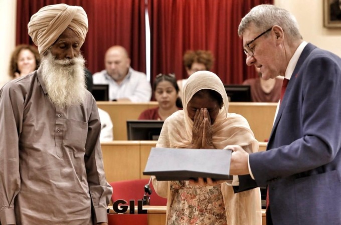 “Mai più un altro Satnam”, la famiglia incontra Landini