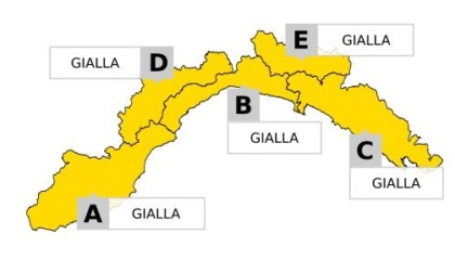 Scattata alle 3 l'allerta gialla per temporali su tutta la Liguria