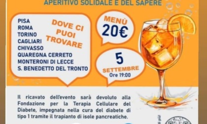 AperiTipo1, aperitivo solidale per la ricerca sul Diabete di Tipo 1