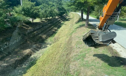 Completati i lavori di trinciatura sul torrente Lacerno a Sora e Pescosolido