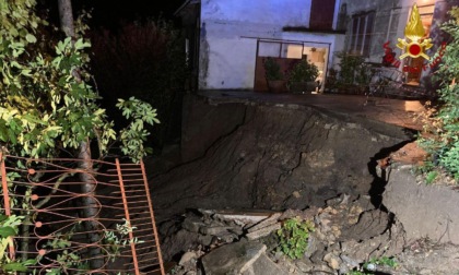 Frana a Monteviale, evacuata un'abitazione: paura per due persone invalide