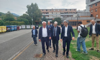 Il presidente di Regione Marco Bucci a Sestri Levante
