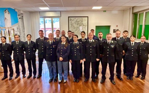 Allievi di Polizia penitenziaria a lezione in Questura