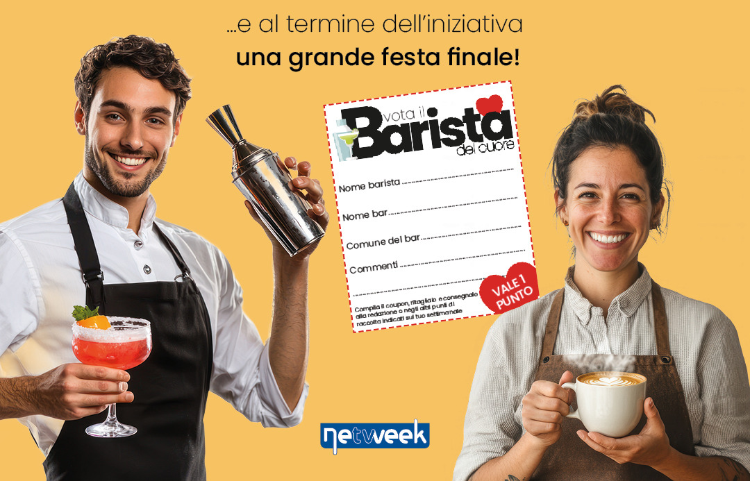 Barista del cuore, sul giornale oggi il 1° coupon per votare