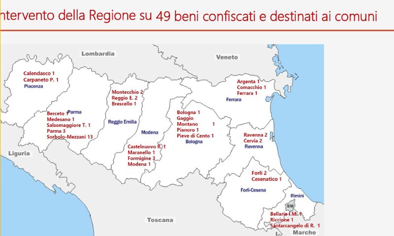 Beni confiscati alla mafia: dal reggiano tre proposte progettuali