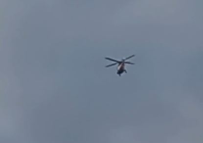 Controlli straordinari, elicottero in volo sulla citta’