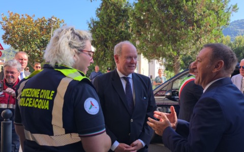 Dolceacqua festeggia i 40 anni della Protezione Civile con il Principe Alberto II di Monaco
