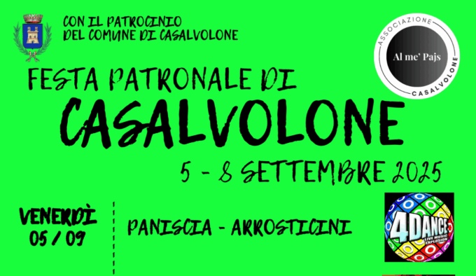 Il 30° di D’La Festa di Casalvolone: obiettivo non solo festa