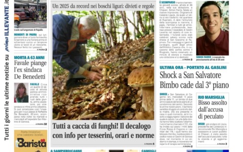 Il Nuovo Levante da oggi in edicola