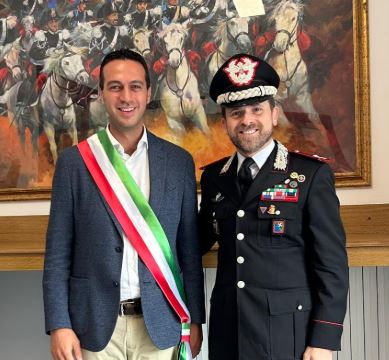 Il sindaco Orlandi incontra il nuovo comandante dei Carabinieri del Provinciale di Milano