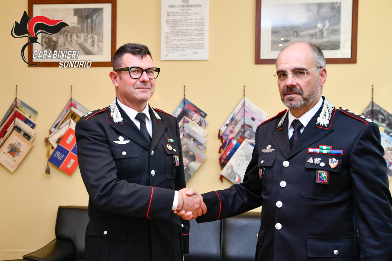 Il Tenente Aldo Leone ha assunto il Comando della Compagnia Carabinieri di Chiavenna