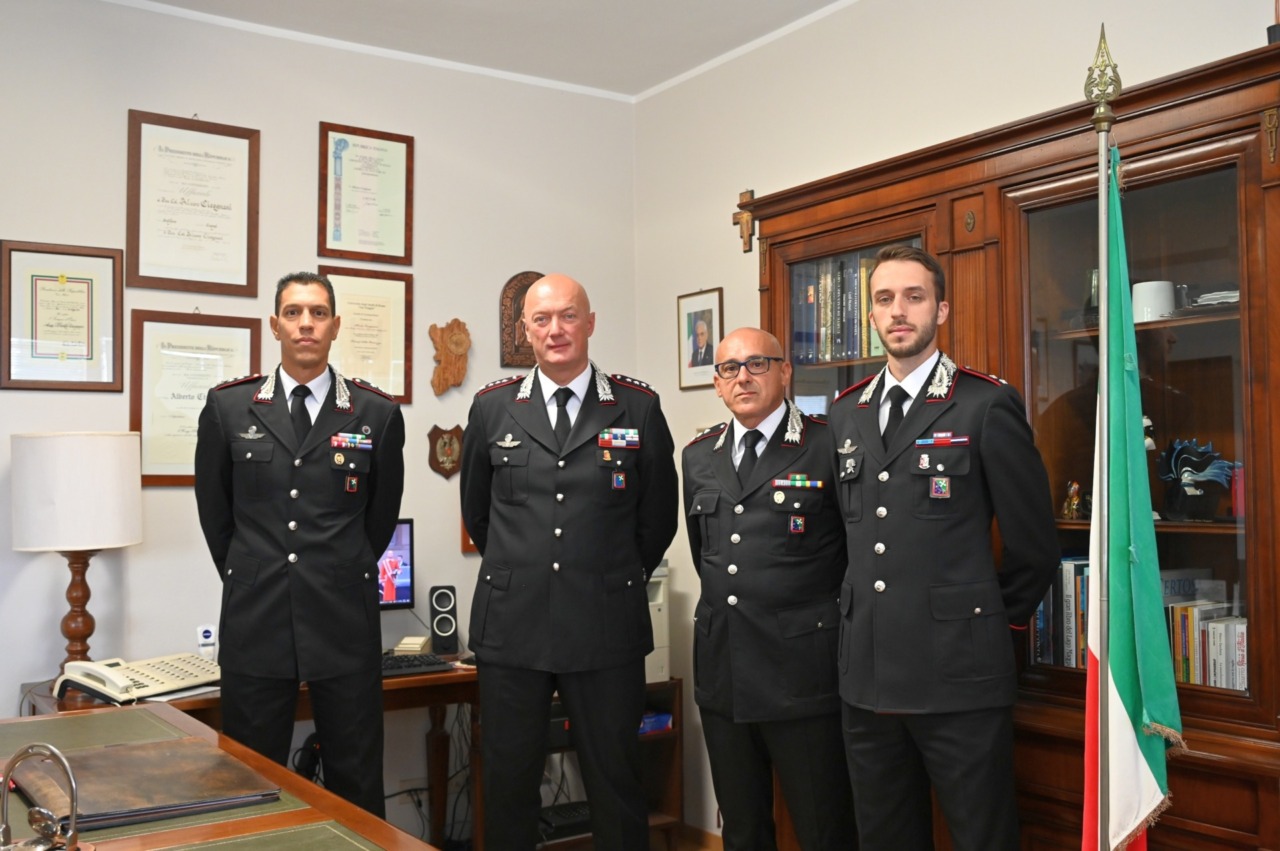 Il tenente Davide Finetti nuovo comandante del Norm dei carabinieri di Lodi