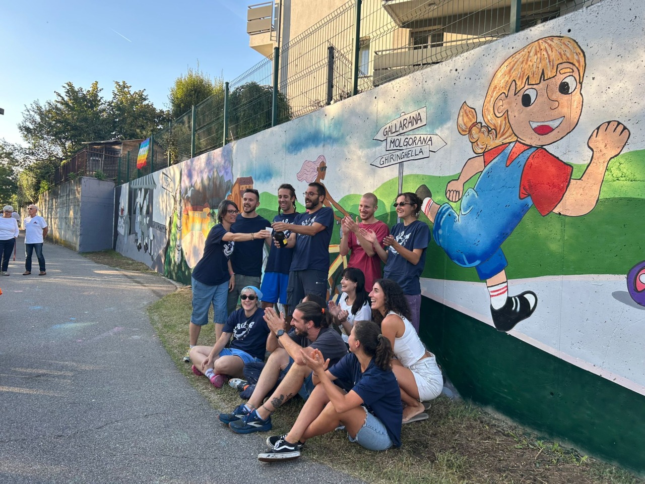 La storia di Villasanta raccontata sul muro della Ghiringhella
