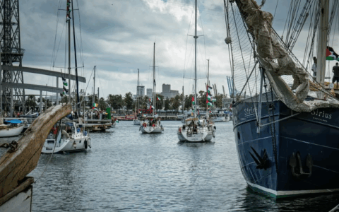 Lecco si mobilita per Gaza: flash mob per sostenere la Global Sumud Flotilla