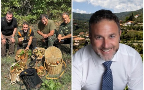 Maxi raccolta di funghi per il vice presidente della Liguria Alessandro Piana