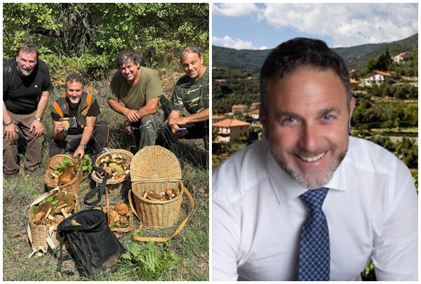 Maxi raccolta di funghi per il vice presidente della Liguria Alessandro Piana