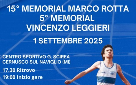 Memorial Rotta-Leggieri a Cernusco: Federico Riva vince nei 1000 metri