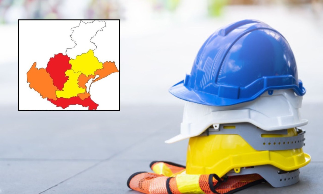 Incidenti sul lavoro nei primi sette mesi del 2025: Vicenza zona rossa per infortuni mortali