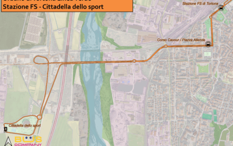 Tortona: navette gratuite per raggiungere la nuova Cittadella dello Sport