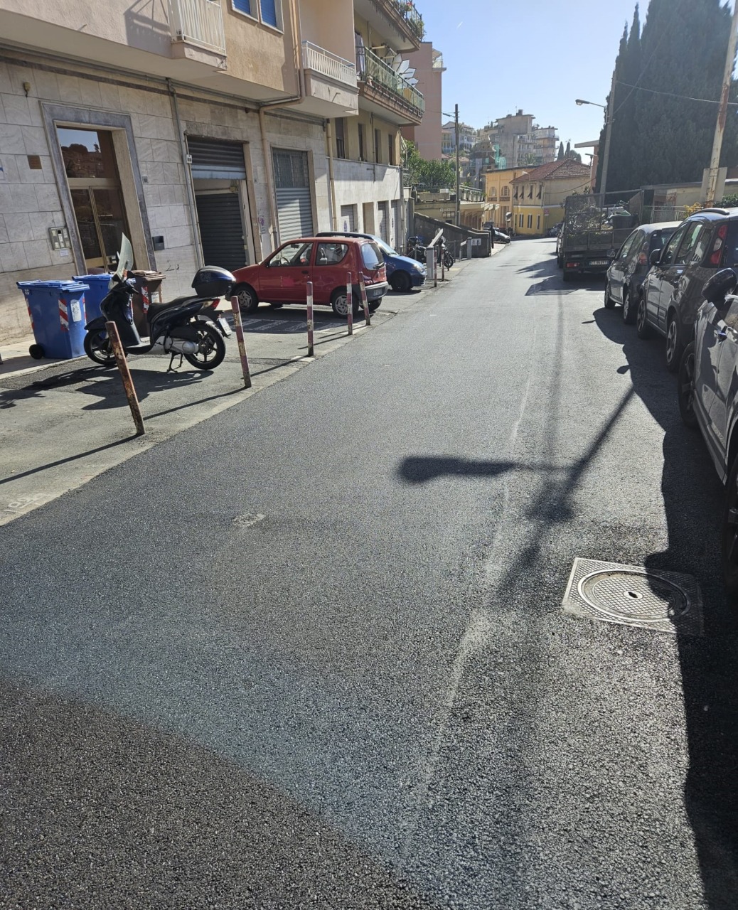 Completati gli asfalti di ripristino dopo la posa della fibra