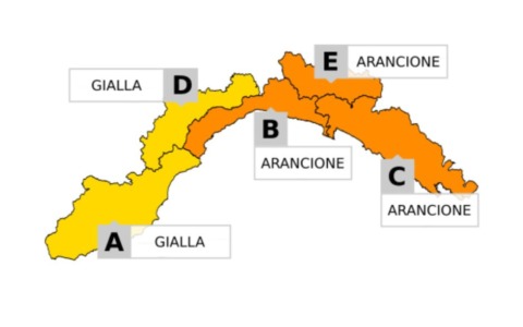 Domani giovedì 23 ottobre, allerta arancione sul centro levante della regione