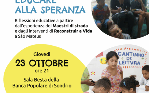 Educare alla speranza: l’incontro con Cesare Moreno a Sondrio