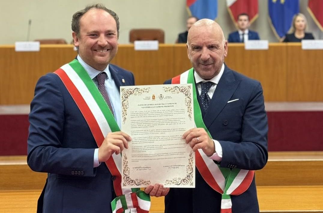 I Comuni di Ventimiglia e Limone Piemonte hanno firmato il Patto di gemellaggio