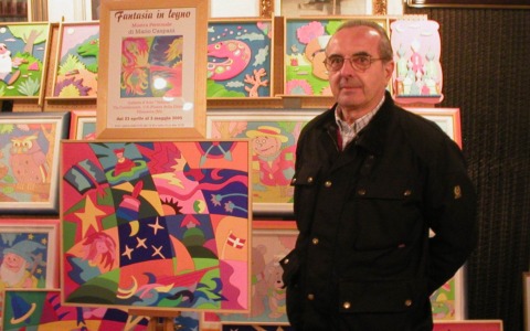 L’ultima tela di Mario Caspani, addio al maestro della “pitto-scultura”