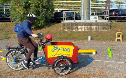 Oltre 200 bambini allo stand allestito da Fiab alla Fiera