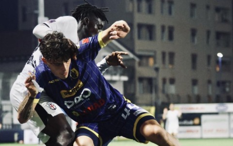 Sangalli-gol, Pro Vercelli come sempre bella ma inconcludente in trasferta: il Trento vince 1-0