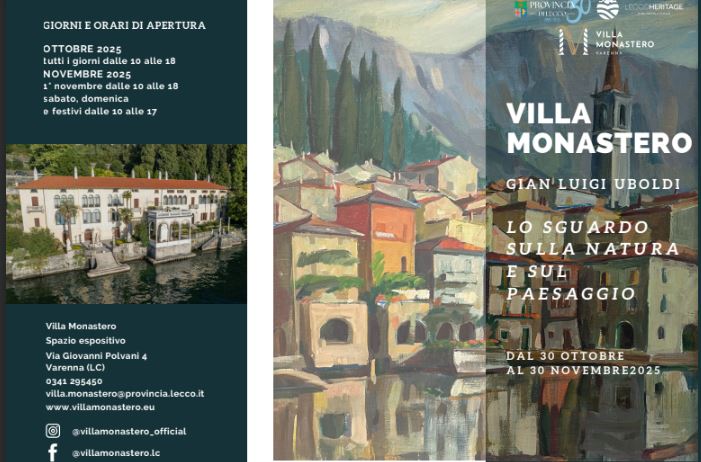 Villa Monastero, una mostra per ricordare l’artista Gian Luigi Uboldi