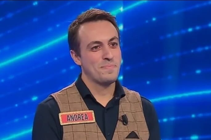 Andrea Signori, re de “L’eredità” per 12 puntate