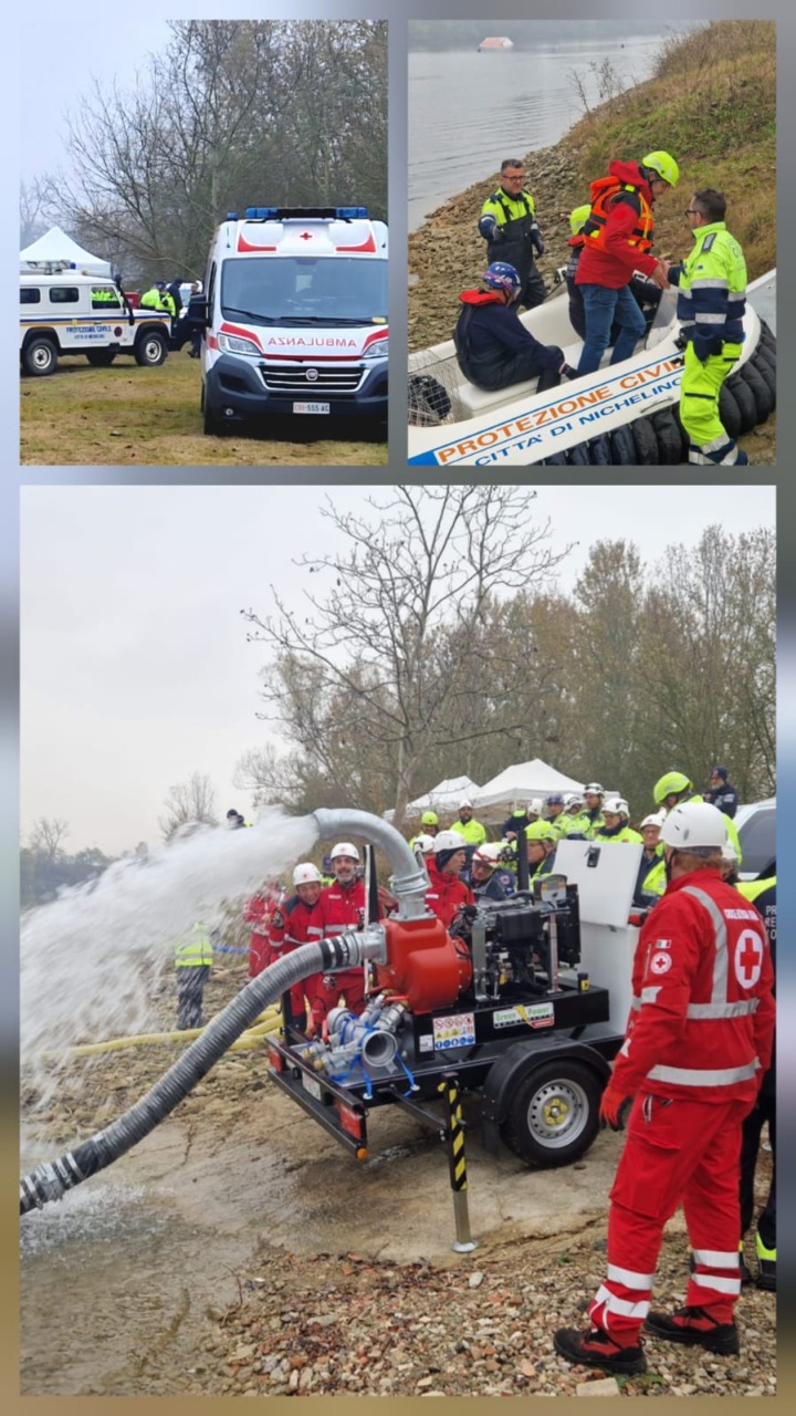 Calamità naturali, esercitazione di Protezione Civile a Moncalieri