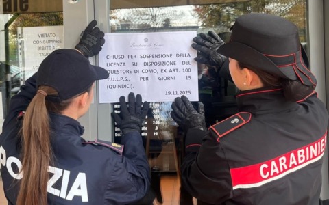 Caos e attività illecite dei clienti: licenza sospesa al bar