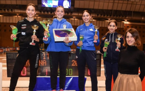 Chiavari Scherma brilla alla prima prova nazionale U14: oro Falcini, bronzo Bafico e top 8 per Ravera