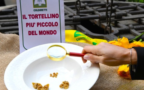 Ecco il tortellino più piccolo del mondo